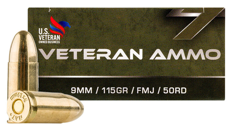 Hyperion Munitions HMBX913 Veteran Ammo  9mm Luger 115 gr Full Metal Jacket 50 Per Box/ 20 Cs