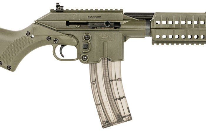 Kel-Tec SU22CAGRN SU22  Full Size 22 LR 26+1 16.10" Black Threaded Barrel, OD Green Picatinny Rail Polymer Receiver, OD Green Synthetic w/Storage Compartment Stock