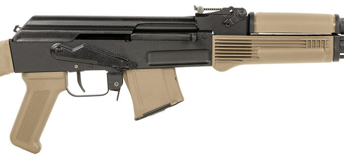 Arsenal SAM7R-62FDEM SAM7R  7.62x39mm 10+1 16.25" Black Chrome Lined Steel Barrel, Black Steel Receiver, Fixed Flat Dark Earth Synthetic Stock & Polymer Grip