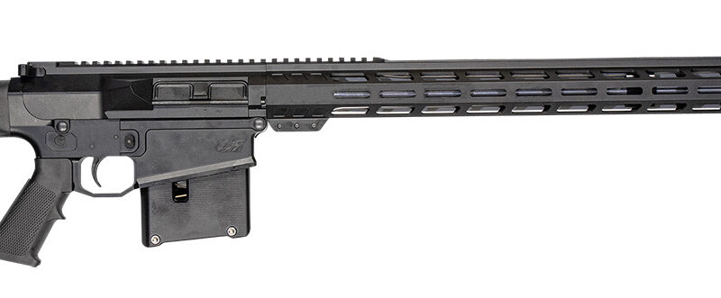 Great Lakes Firearms GL10LA270SSBLK AR-10  270 Win 5+1 24", Black, 20" M-Lok Handguard Fixed Hogue OverMolded Stock, A2 Grip, Muzzle Brake