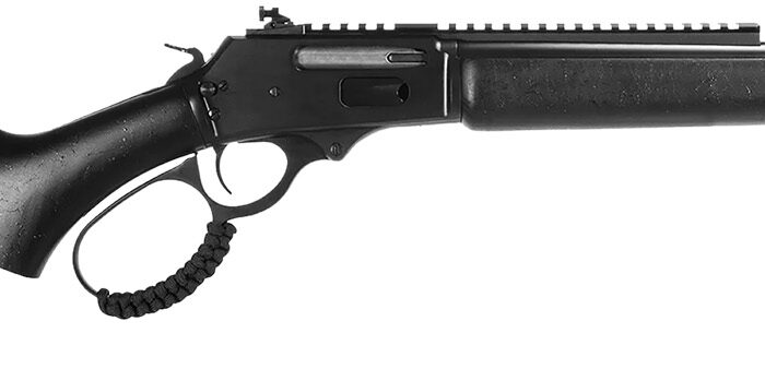 Rossi 953030161TB R95 Triple Black 30-30 Win 5+1 16.50" Black Cerakote Threaded Barrel, Black Cerakote Picatinny Rail Steel Receiver, Black Splatter Fixed Wood Stock