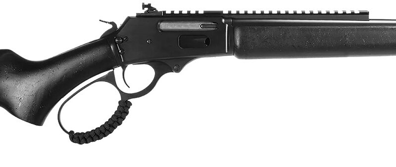 Rossi 953030161TB R95 Triple Black 30-30 Win 5+1 16.50" Black Cerakote Threaded Barrel, Black Cerakote Picatinny Rail Steel Receiver, Black Splatter Fixed Wood Stock