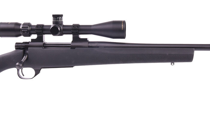 Howa HGP27MMPRCB M1500 Gamepro Gen2 7mm PRC 5+1 22", Blued Barrel/Rec, Black Fixed Hogue Pillar-Bedded Overmolded Stock, Includes Nikko Stirling 4-12x40mm Scope