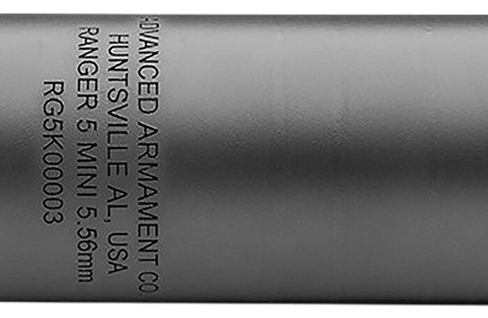 ADVANCED ARMAMENT COMPANY 65042 Silencer Ranger 5 Mini 5.56mm 1.50" Black 17-4 Stainless Steel 718 Inconel 1.375"x24