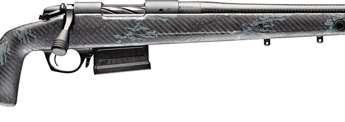 Bergara Rifles B14S751CF B-14 Crest 308 Win 5+1 20" Sniper Gray Cerakote #5 Contour Threaded Barrel, Sniper Gray Cerakote Steel Receiver, Black & Gray Sponge Fixed Carbon Fiber Stock