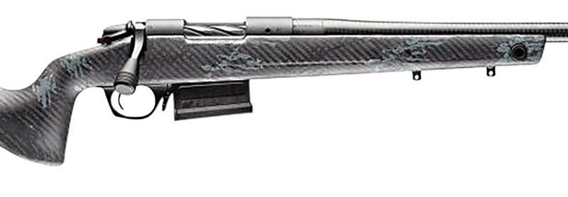 Bergara Rifles B14S752CF B-14 Crest 6.5 Creedmoor 5+1 20" Sniper Gray Cerakote #5 Contour Threaded Barrel, Sniper Gray Cerakote Steel Receiver, Black & Gray Sponge Fixed Carbon Fiber Stock