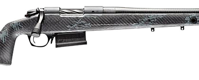 Bergara Rifles B14LM7513CF B-14 Crest 7mm PRC 5+1 22" Sniper Gray Cerakote #5 Contour Threaded Barrel, Sniper Gray Cerakote Steel Receiver, Black & Gray Sponge Fixed Carbon Fiber Stock