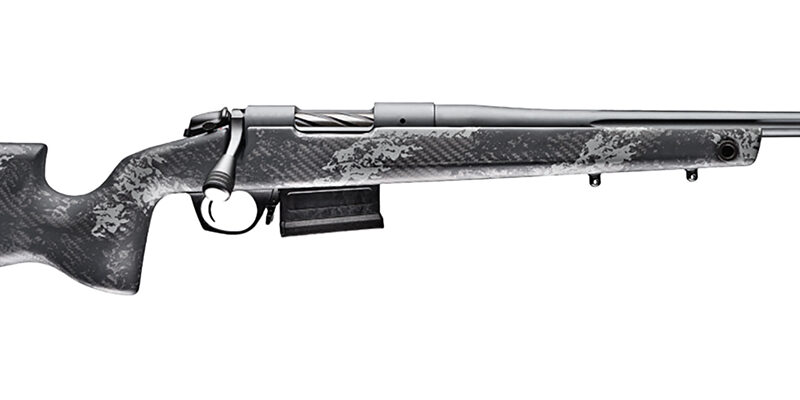 Bergara Rifles B14S754 B-14 Crest 22-250 Rem 5+1 20" Sniper Gray Cerakote #5 Contour Threaded Barrel, Sniper Gray Cerakote Steel Receiver, Black & Gray Sponge Fixed Carbon Fiber Stock