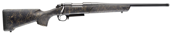 Bergara Rifles B14S907 B-14 Stoke 7mm-08 Rem 4+1, 20" Graphite Black Cerakote #4.5 Contour Threaded Barrel, Graphite Black Cerakote Steel Receiver, Black Webbed Tan Fixed w/SoftTouch Synthetic Stock