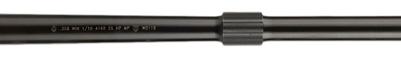 Ballistic Advantage BABL308021PQ Premium Series  308 Win 18" Threaded Hanson Profile, Midlength with Low Pro Gas Block, Black QPQ 4150 Chrome Moly Vanadium Steel, Fits AR-10
