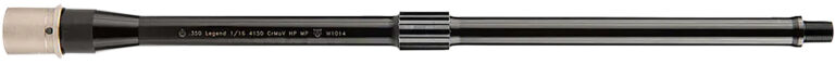 Ballistic Advantage BABL350001F Performance Series  350 Legend 16" Threaded Hanson Profile, Carbine Length with Low Pro Gas Block, Black QPQ 4150 Chrome Moly Vanadium Steel, Fits AR-15