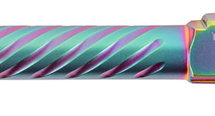Ballistic Advantage BAPSG175T3W Premium Series  Threaded/Spiral Fluted, 9mm Luger, Iridescent PVD, Fits Glock 17 Gen 5