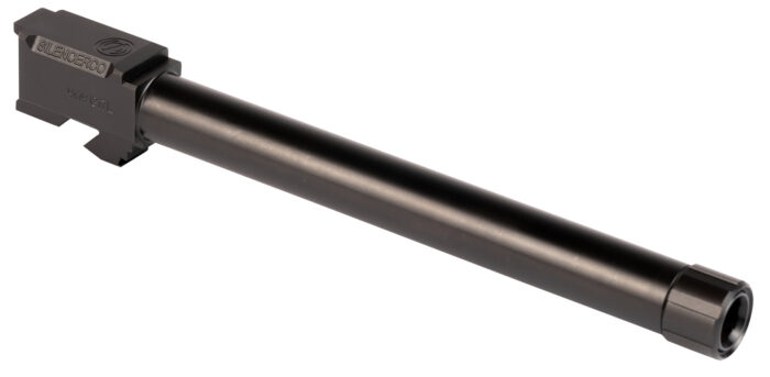 SilencerCo AC861 Threaded Barrel  6.50" 9mm Luger, Black Nitride Stainless Steel, Fits Glock 17L