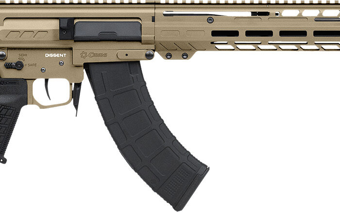 CMMG 86AD60BCT Dissent MK47 7.62x39mm 30+1 (2) 16.10", Coyote Tan Rec/15" M-Lok Handguard, Side Charging Handle, Black Side Folding Stock & Zeroed Grip, Muzzle Brake, 60/90 Ambi Safety, Adj. Gas Block