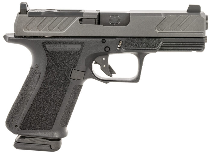Shadow Systems SS1306 MR920 Foundation 9mm Luger 15+1 4" Black Nitride Match Grade Barrel & Optic Cut/Serrated/SS Logo Stainless Steel Slide, Black Polymer Frame w/Beavertail & Picatinny Rail