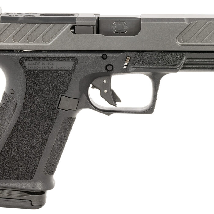Shadow Systems SS1306 MR920 Foundation 9mm Luger 15+1 4" Black Nitride Match Grade Barrel & Optic Cut/Serrated/SS Logo Stainless Steel Slide, Black Polymer Frame w/Beavertail & Picatinny Rail