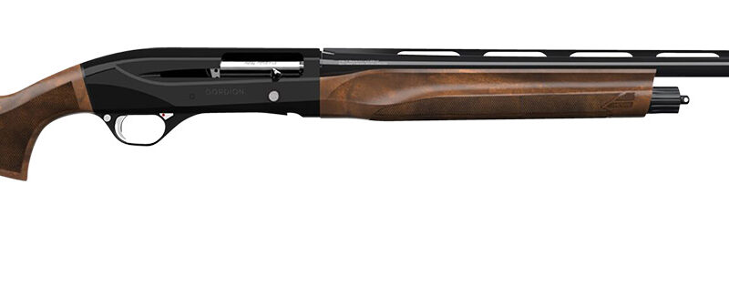 Retay USA GOR20PLBLK28 Gordion  Inertia Plus 20 Gauge 4+1 (2.75") 3" 28" Deep Bore Drilled, Black Barrel/Rec, Walnut Stock w/Integrated Sling Swivel Mount, TruGlo Red Fiber Optic Front Sight