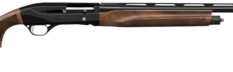 Retay USA COMGOR20PLBLK26 Gordion Compact 20 Gauge Semi-Auto 3" 4+1 26" Matte Black Vent Rib Barrel, Matte Black Anodized Aluminum Receiver, Adj LOP Turkish Walnut Stock, Right Hand