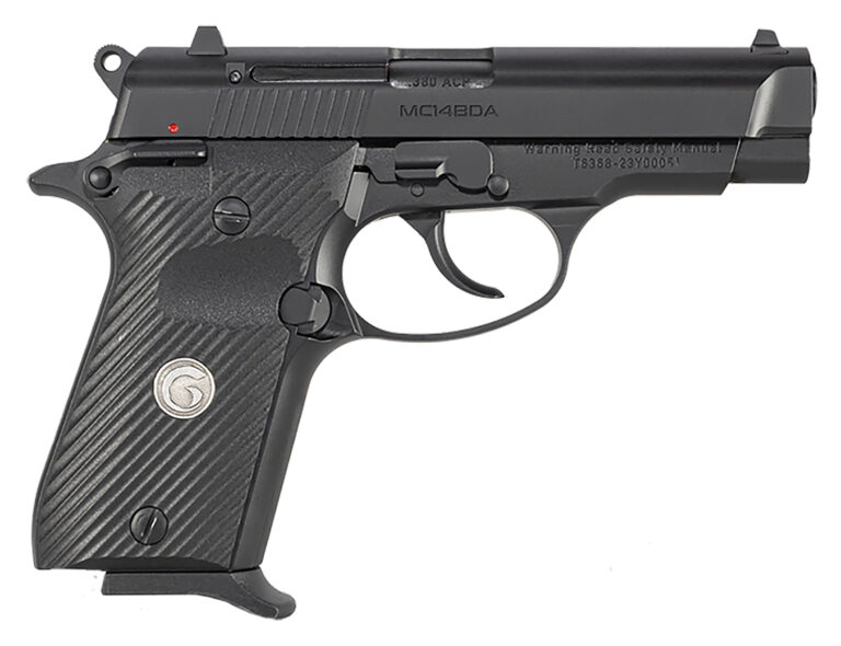 EAA GIRSAN 390815 MC14BDA  380 ACP 13+1 3.80" Black Steel Barrel, Black Serrated Steel Slide, Black Aluminum Frame w/Beavertail, Black Polymer Grip