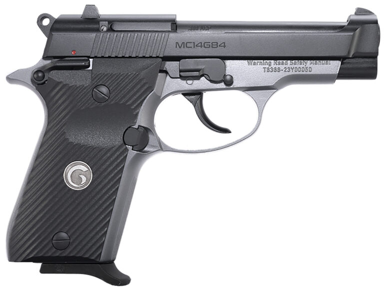 Girsan 390827 MC14G84  380 ACP 13+1 3.80" Black Steel Barrel, Black Serrated Steel Slide, Stainless Aluminum Frame w/Beavertail, Black Polymer Grip