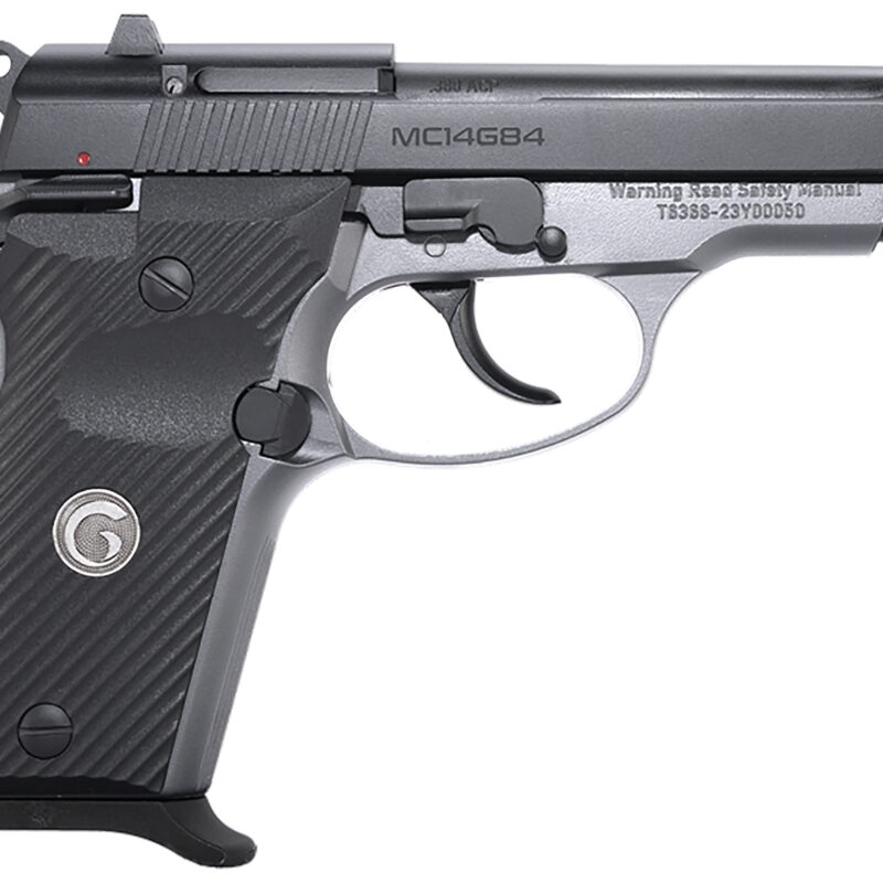 Girsan 390827 MC14G84  380 ACP 13+1 3.80" Black Steel Barrel, Black Serrated Steel Slide, Stainless Aluminum Frame w/Beavertail, Black Polymer Grip
