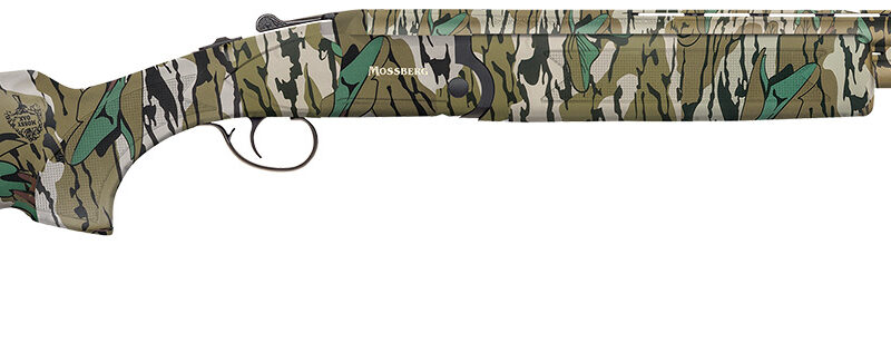 Mossberg 75486 Silver Reserve Eventide Turkey Over/Under 20 Gauge 3" 2rd 20", Mossy Oak Greenleaf, Synthetic Furniture, Fiber Optic Sight, Ext. Turkey Choke