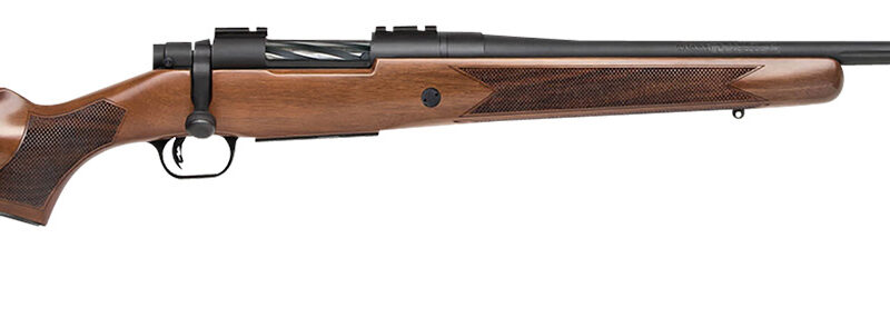 Mossberg 28137 Patriot Walnut Full Size 350 Legend 4+1 22" Matte Blued Fluted Barrel, Matte Blued Stainless Steel Receiver Drilled & Tapped, Walnut Fixed Stock, Right Hand