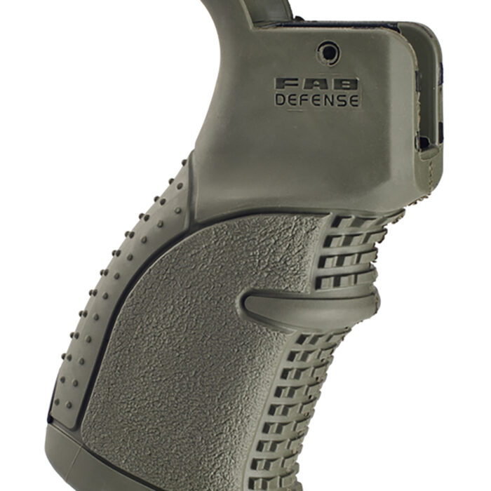 FAB Defense FXAGR43G AG-43 Rubberized Pistol Grip for M16/M4/AR-15  Olive Drab Green