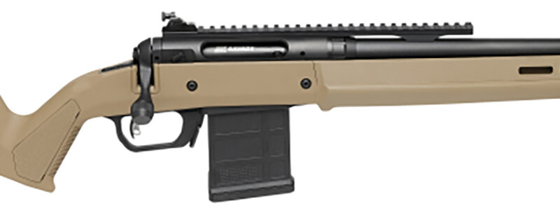 Savage Arms 58189 110 Scout Full Size 308 Win 10+1 16.50" Matte Black Threaded Barrel, Picatinny Rail Carbon Steel Receiver, Flat Dark Earth Magpul Hunter Synthetic Stock