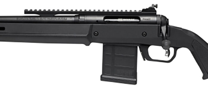Savage Arms 58186 110 Scout Full Size 450 Bushmaster 5+1 16.50" Matte Black Threaded Barrel, Picatinny Rail Carbon Steel Receiver, Black Magpul Hunter Synthetic Stock, Left Hand