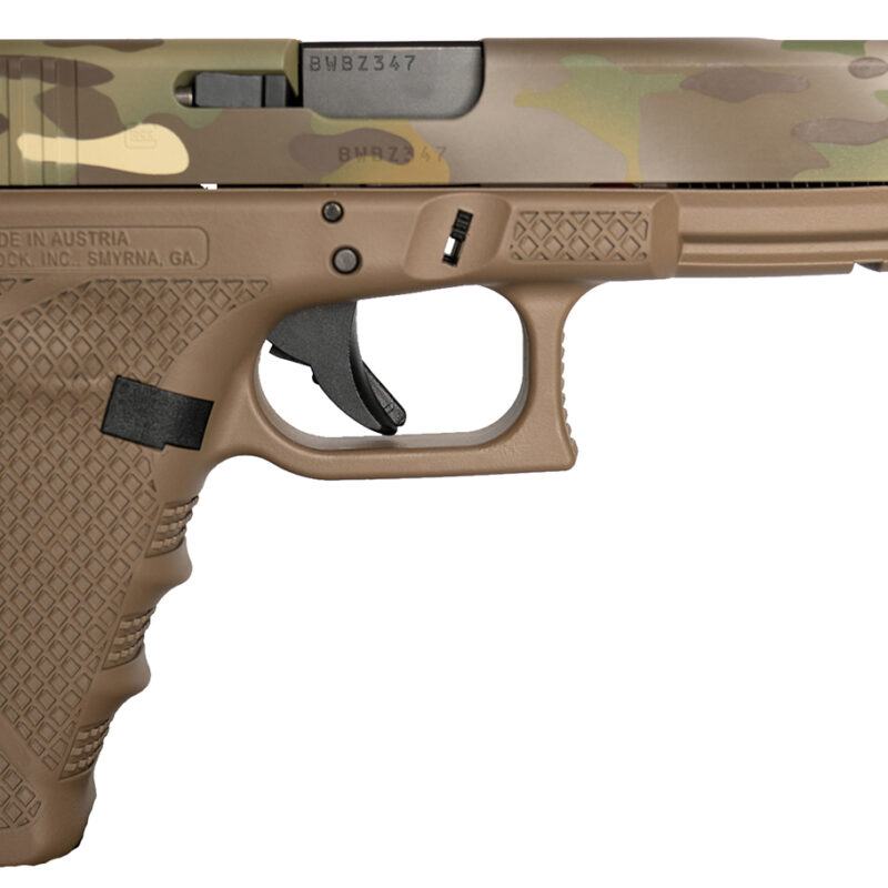 Weapon Works PI3430103-228071 G34 Gen3 Competition Frame 9mm Luger 17+1 5.31" Black Steel Barrel, MC w/Mesh Stippling Long/Serrated Steel Slide, Flat Dark Earth Polymer Frame w/Picatinny Rail