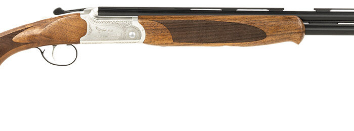 ATI ATIGKOF28SVE Cavalry  28 Gauge Break Open 2.75" 2rd, 26" Matte Blued Over/Under Vent Rib Barrel, Silver Engraved Aluminum Receiver, Fixed Oiled Turkish Walnut Walnut Stock