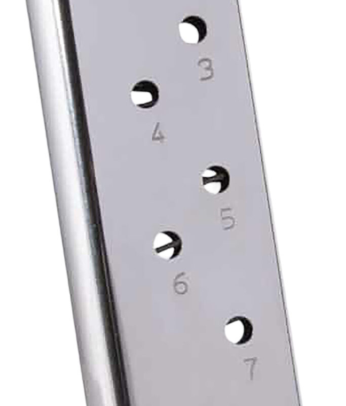 Mec-Gar MGCG4507N   7rd 45 ACP Fits Colt Govt 1911 Nickel Stainless Steel