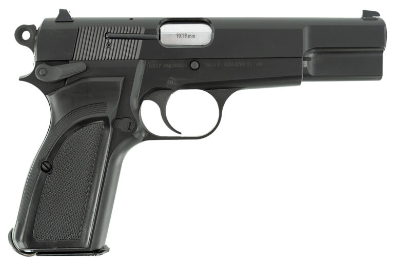 MAC 12000000 L9A1  9mm Luger 15+1 4.70" Black Steel Barrel, Black Chrome Steel Slide & Frame