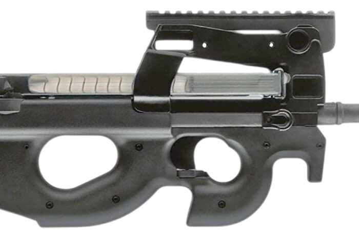 FN 3848950463 PS90  5.7x28mm 50+1 16" Black Ported Barrel, Black Aluminum Receiver, MIL-STD 1913 Rail, Matte Black Synthetic Bullpup Stock w/Thumbhole, Ambidextrous