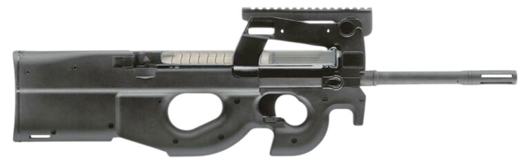 FN 3848950463 PS90  5.7x28mm 50+1 16" Black Ported Barrel, Black Aluminum Receiver, MIL-STD 1913 Rail, Matte Black Synthetic Bullpup Stock w/Thumbhole, Ambidextrous