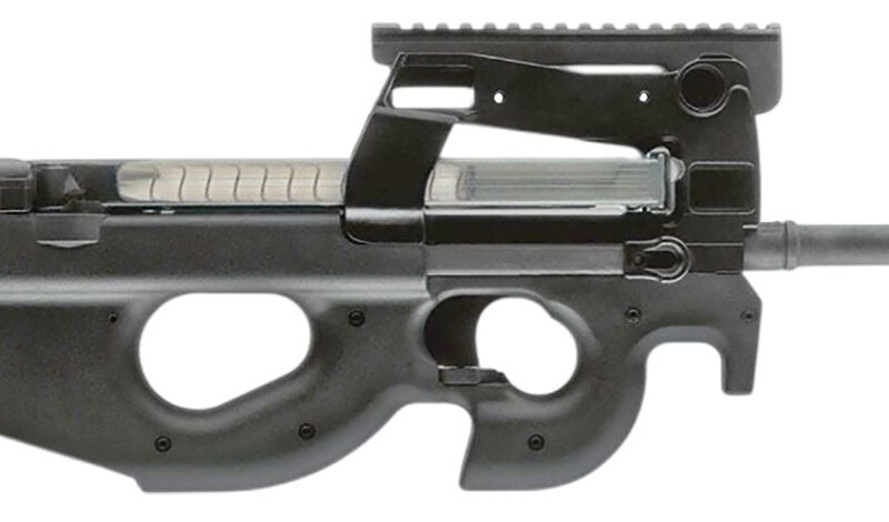 FN 3848950463 PS90  5.7x28mm 50+1 16" Black Ported Barrel, Black Aluminum Receiver, MIL-STD 1913 Rail, Matte Black Synthetic Bullpup Stock w/Thumbhole, Ambidextrous