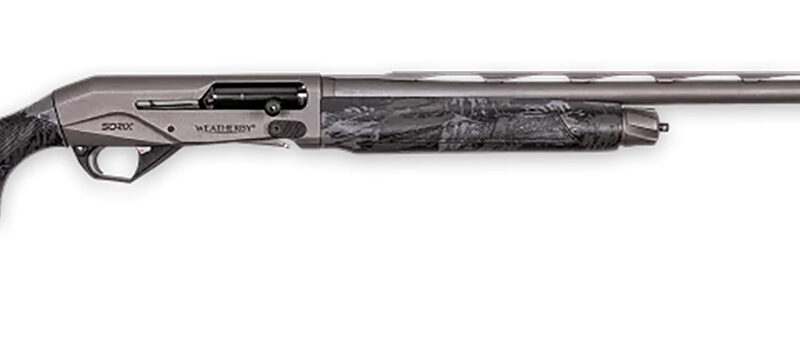 Weatherby XST1228SMG Sorix  Full Size 12 Gauge Semi-Auto 3.50" 2+1 28" Gray Cerakote Vent Rib Barrel & Drilled & Tapped Steel Receiver, Storm Camo Synthetic Stock w/Adj Shim, Ambidextrous