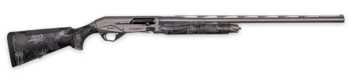 Weatherby XST2028MAG Sorix  Full Size 20 Gauge Semi-Auto 3" 2+1 28" Gray Cerakote Vent Rib Barrel & Drilled & Tapped Steel Receiver, Storm Camo Synthetic Stock w/Adj Shim, Ambidextrous