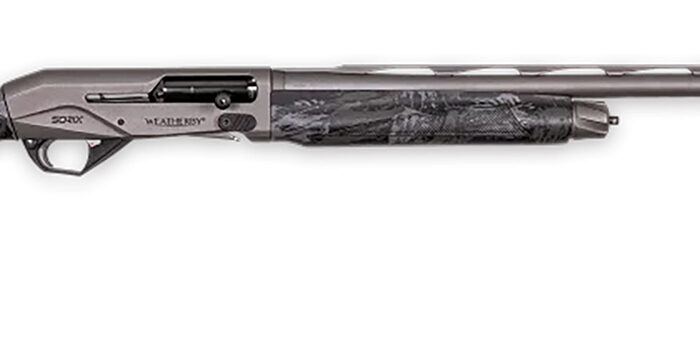 Weatherby XST2028MAG Sorix  Full Size 20 Gauge Semi-Auto 3" 2+1 28" Gray Cerakote Vent Rib Barrel & Drilled & Tapped Steel Receiver, Storm Camo Synthetic Stock w/Adj Shim, Ambidextrous