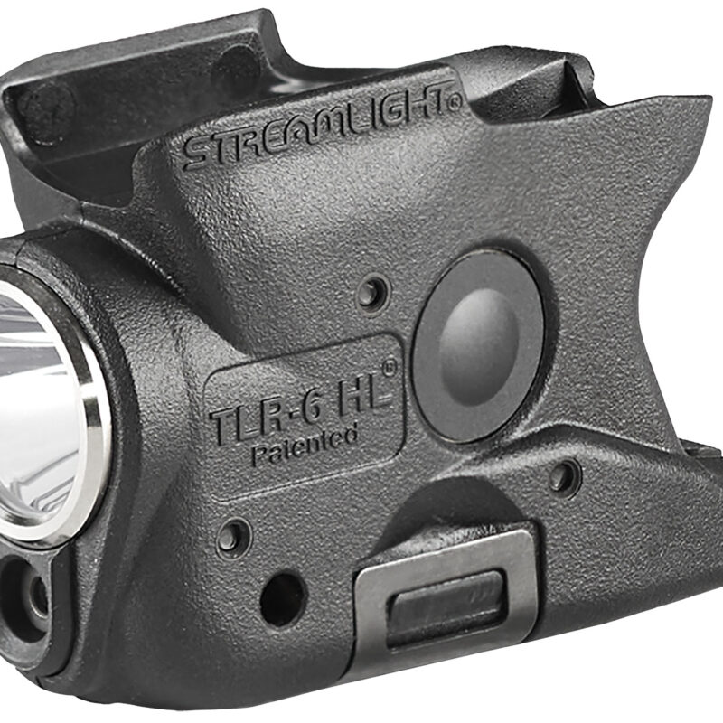 Streamlight 69342 TLR-6 HL Gun Light  Black 300 Lumens White LED/Red Laser Smith & Wesson M&P Shield