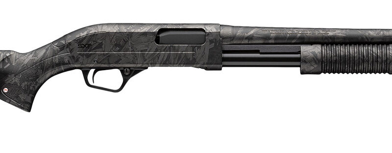 Winchester Repeating Arms 512457395 SXP Defender Compact 12 Gauge Pump 3" 5, 2 3/4" Shells 18" Forged Carbon Hydrodip Steel Barrel, Aluminum Receiver, Fixed Forged Carbon Hydrodip Synthetic Stock