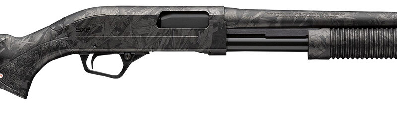 Winchester Repeating Arms 512457695 SXP Defender Compact 20 Gauge Pump 3" 5, 2 3/4" Shells 18" Forged Carbon Hydrodip Steel Barrel, Aluminum Receiver, Fixed Forged Carbon Hydrodip Synthetic Stock