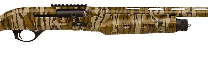 Gforce Arms GFONE1224MO1 One Turkey 12 Gauge 3" 3+1 24" Steel Barrel, Picatinny Rail Receiver, Fixed Mossy Oak Bottomland Synthetic Stock