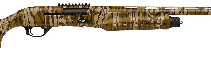 Gforce Arms GFONE1224MO1 One Turkey 12 Gauge 3" 3+1 24" Steel Barrel, Picatinny Rail Receiver, Fixed Mossy Oak Bottomland Synthetic Stock
