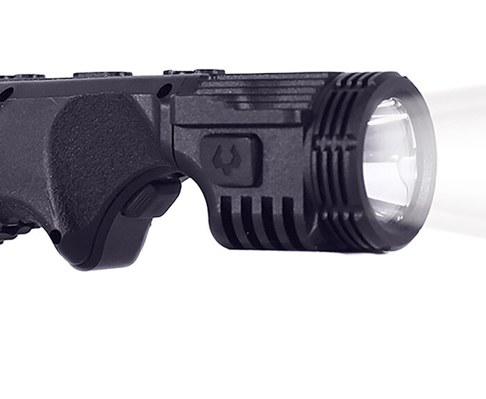 Viridian 912-0089 4 LUX 2K Grip Light  Black 2000 Lumens White LED