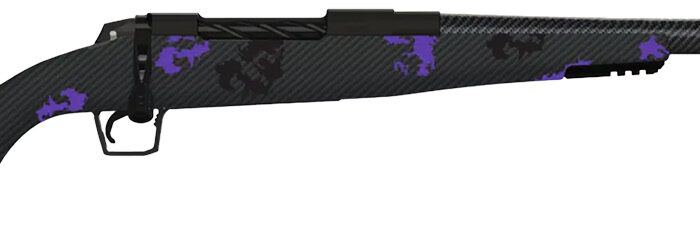 Fierce Firearms ROGM308WIN20BP Mini Rogue  308 Win 4+1 20" Hand Lapped/Match Grade Barrel, Black Cerakote Steel Receiver, Purple Camo Mini Rogue w/Adj Comb & Picatinny Rail Carbon Fiber Stock