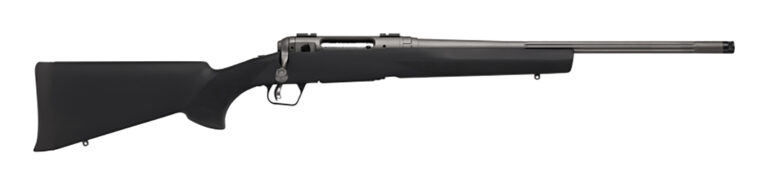 Savage Arms 58270 110 Trail Hunter Lite Full Size 308 Win 4+1 20"  Fluted/Threaded Barrel, Drilled & Tapped Steel Receiver, Black Fixed Synthetic Stock