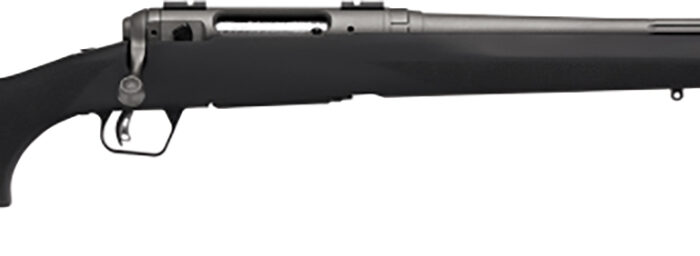 Savage Arms 58272 110 Trail Hunter Lite Full Size 400 Legend 4+1 20" Fluted/Threaded Barrel, Drilled & Tapped Steel Receiver, Black Fixed Synthetic Stock