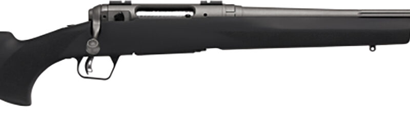 Savage Arms 58272 110 Trail Hunter Lite Full Size 400 Legend 4+1 20" Fluted/Threaded Barrel, Drilled & Tapped Steel Receiver, Black Fixed Synthetic Stock